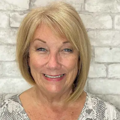 Asymmetrical Bob for Older Women Over 60
