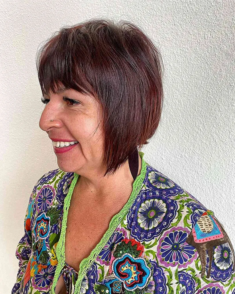 Cowboy Copper Bob Frisure til gamle damer' title=