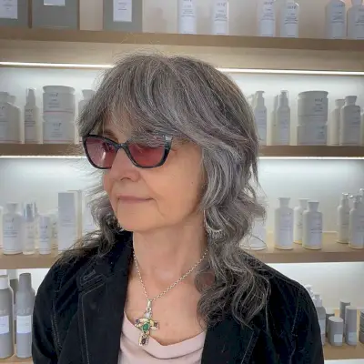 Shoulder-Length Shag for 60-year-old ladies