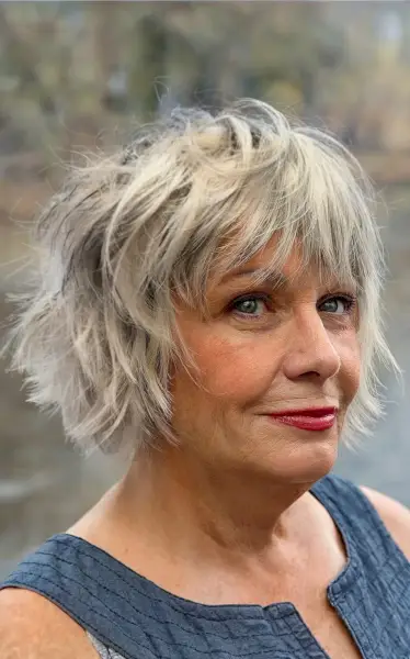 Shaggy Bob with Feathered Bangs