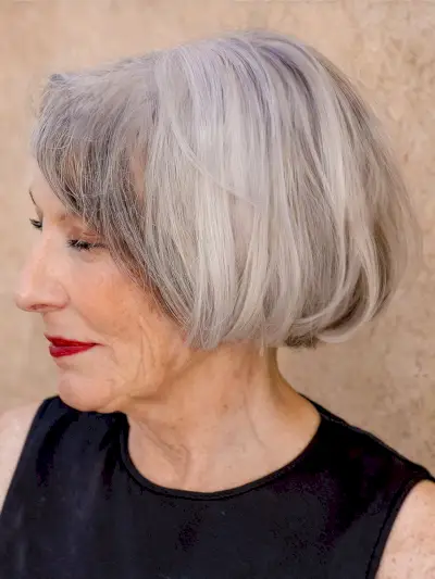 Wash-and-Wear Bob for Women Over Sixty