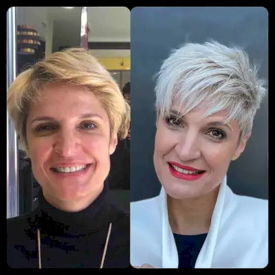 Chic Pixie Cut with Wispy Fringe for Ladies 50 and Over