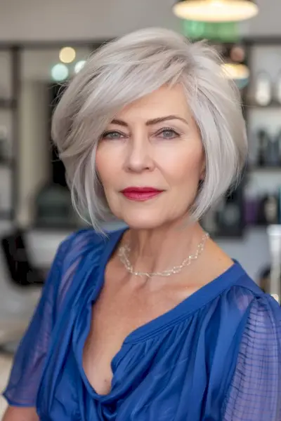 Grandma-Inspired Round Bob Haircut