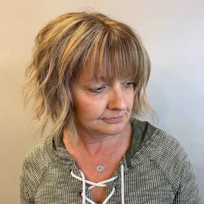 Youthful Bob with Bangs Haircut