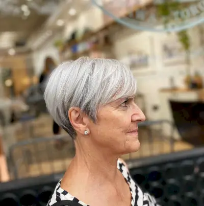 Wash-and-Wear Pixie for Senior Women