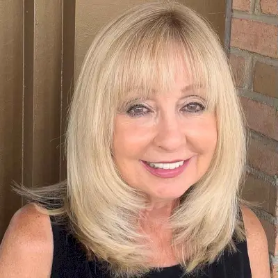 Long Layers and Feathered Ends for 60-Year-Old Women