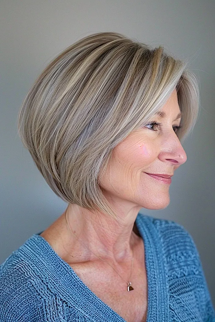 15 lichotivých krátkých skládaných Bobových střihů, které si ženy nad 50 let zamilují v roce 2026