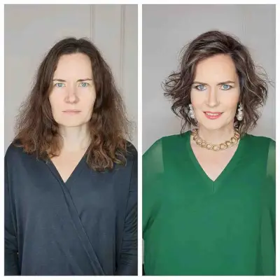 Short to Medium Cut for Wavy Hair for Women 40 and Over