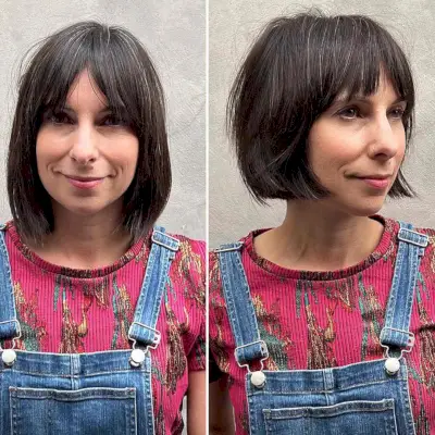 the classic bob for ladies past 40