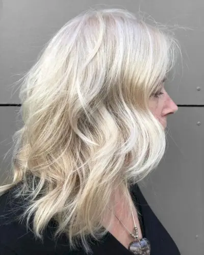 long hairstyle for over 50 woman with thin hair