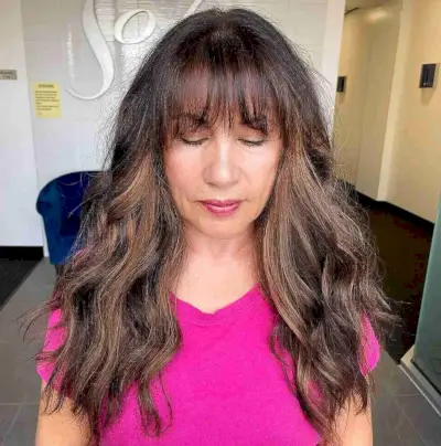 Dimensional Long Brunette for Women Over Fifty