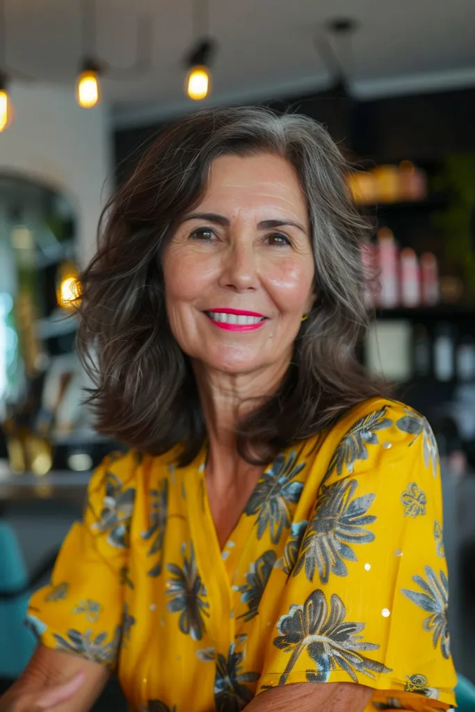 Vidēji pinkains bobs sievietēm pēc 50 gadiem' title=