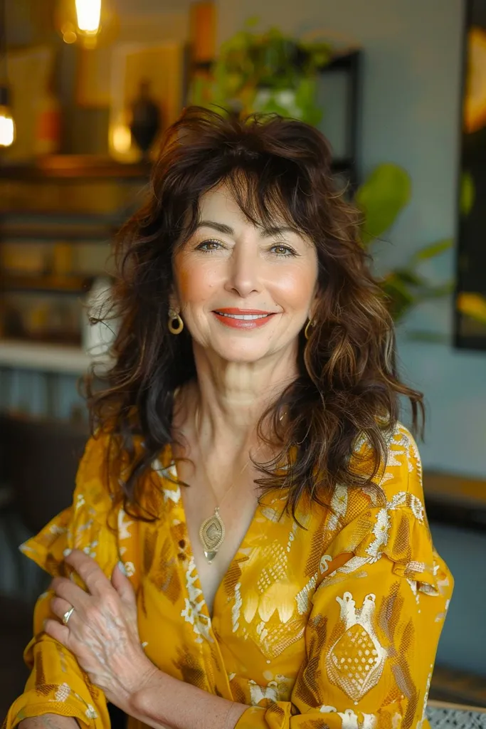 Vidēji maigs matu griezums sievietēm pēc 50 gadiem' title=