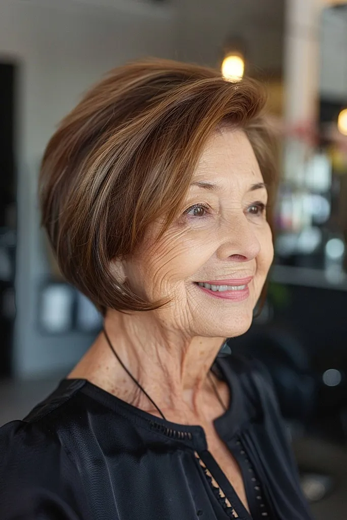 Bob scalato graduato per capelli fini' title=