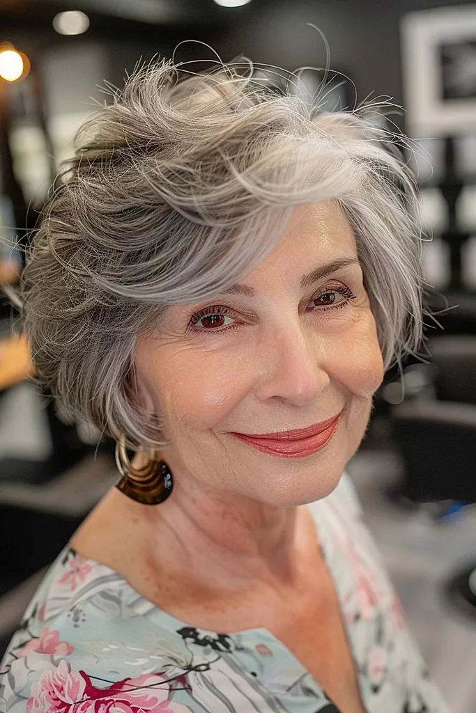 Bob molto corto con scalatura morbida' title=