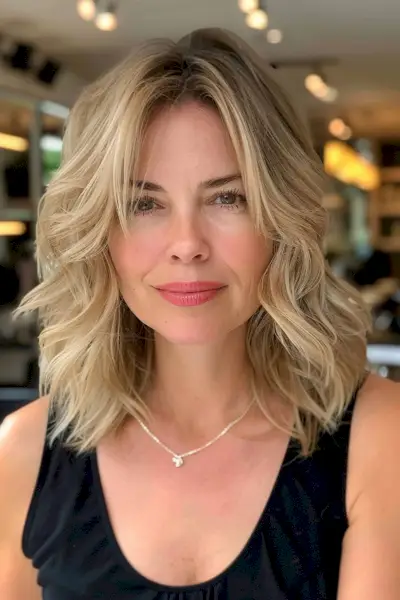 Collarbone-Length Haircut for Thick Hair