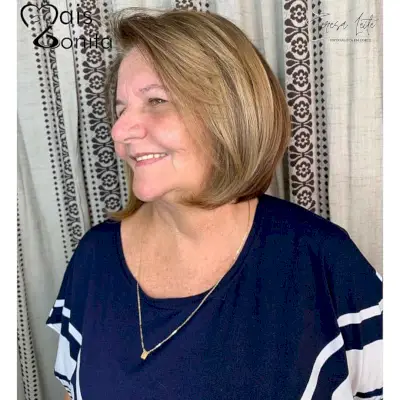 Round Bob with Side Bangs