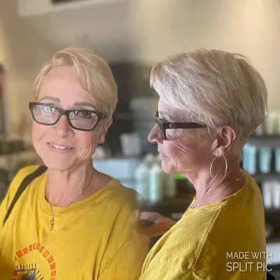 Carefree Pixie for Older Women With Glasses