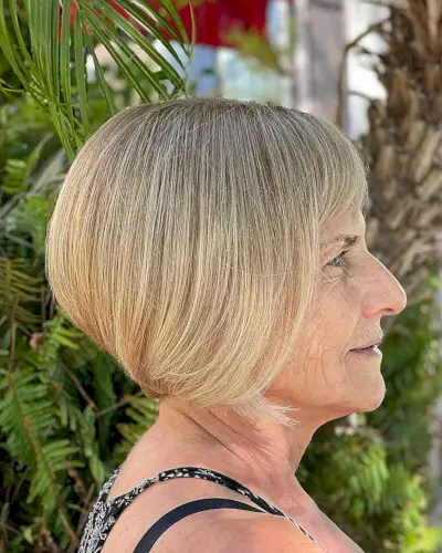 Short Versatile Bob for Older Women