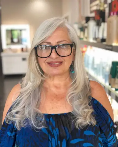 Long layered cut for women turning fifty with long hair