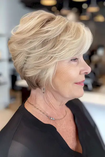 The Dorothy Hamill inspired wedge haircut