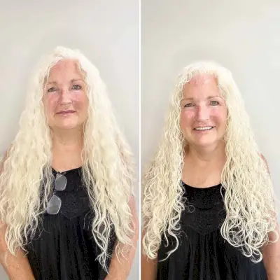 Very Long Curly Hair for a woman over 60
