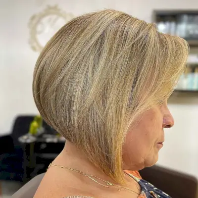 Haircut for fat ladies over 50 with Thick Hair