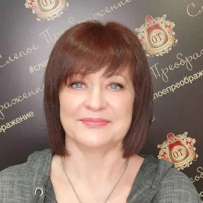 Layered Bob Haircut with Bangs for women over fifty years old and overweight