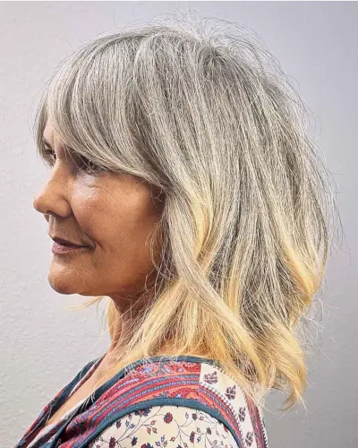 Soft Shaggy Layers and Curtain Bangs