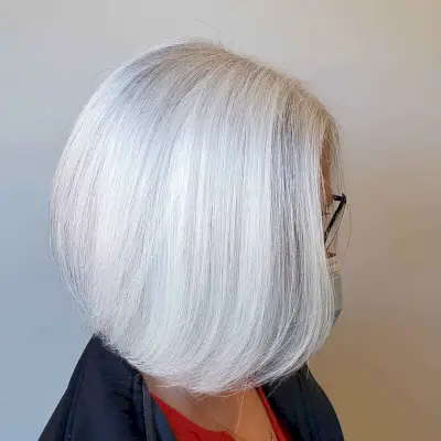 Extra Long Inverted Bob for 60-year-old ladies
