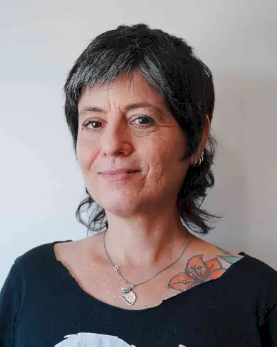 Baby Mullet with Micro Spiky Bangs on Ladies Over 50