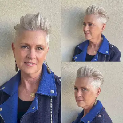 28 coiffures énervées pour les femmes de plus de 60 ans qui veulent un jeune