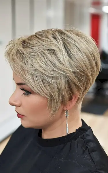 Short Pixie Bob with Stacked Layers