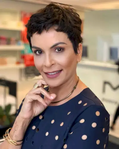 Short Wavy Pixie for Older Women