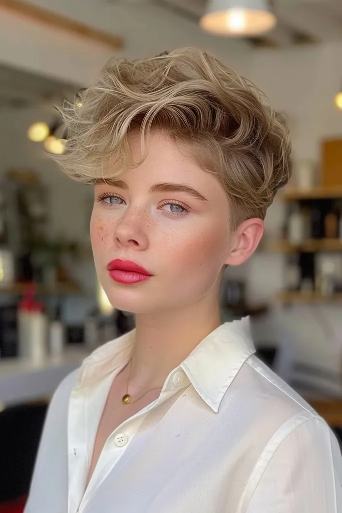 Tapered Pixie pro vlnité vlasy' title=