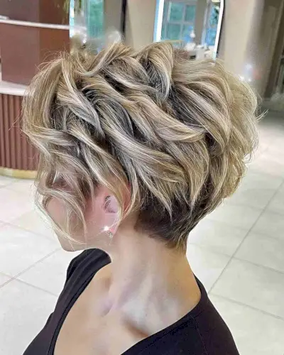 Trendy Pixie with Layers and Balayage