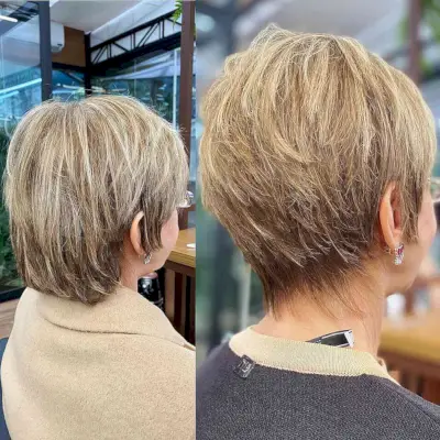Beautifully Layered Long Pixie for Short Hair