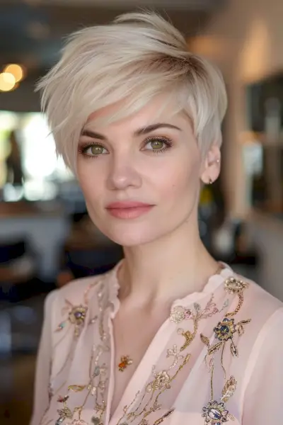 Layered Pixie for Women with Short Hair