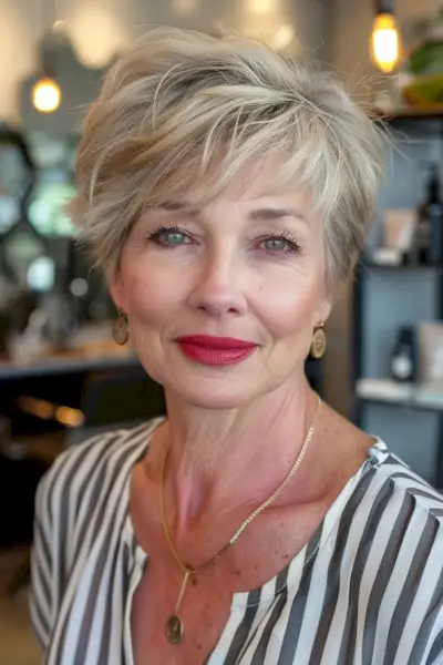 Younger-Looking Pixie for Women Over 60