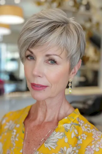 Textured Pixie with Layers for Women Over 50