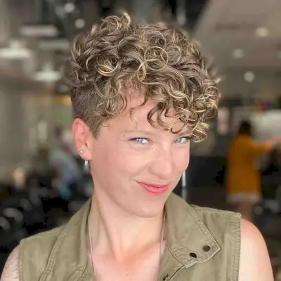 Short Curly Pixie for Curly Girls