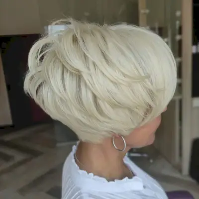 Choppy Blonde Pixie Haircut