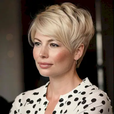 Michelle Williams pixie haircut