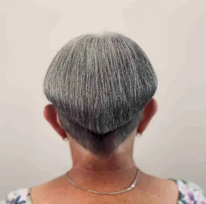 Edgy Pixie with a V-cut Nape