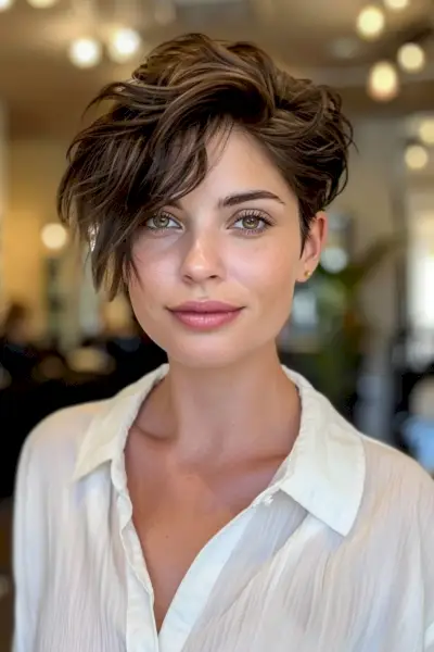 Asymmetrical Messy Pixie Cut