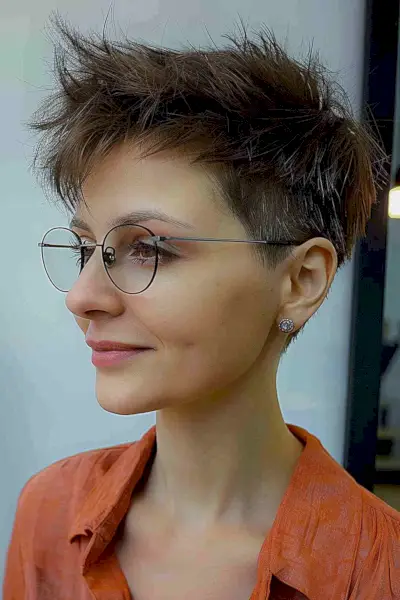 Androgynous Pixie with Textured Ends