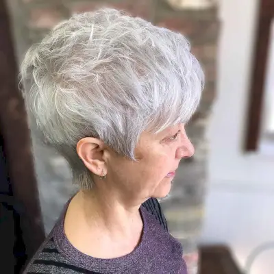 Very Short Pixie for Women Over 70
