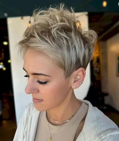 Messy Tousled Pixie with an Undercut