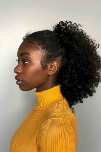 Puffy Ponytail for Black Women