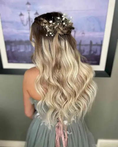Princess-Inspired Half Updo